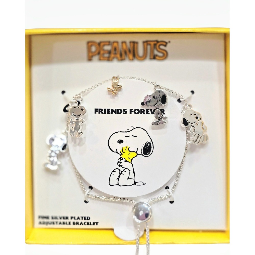 Peanuts Friends Forever Adjustable Charm Bracelet